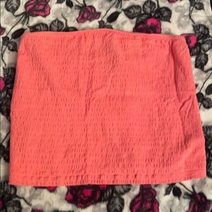 coral tube top